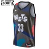 Dres Brooklyn Nets Nic Claxton Nike 2023-24 City Edition Crno Swingman - Dječji